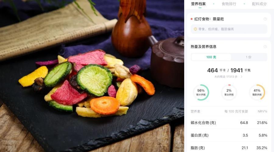 果蔬干竟是热量刺客不要再被健康零食背刺了
